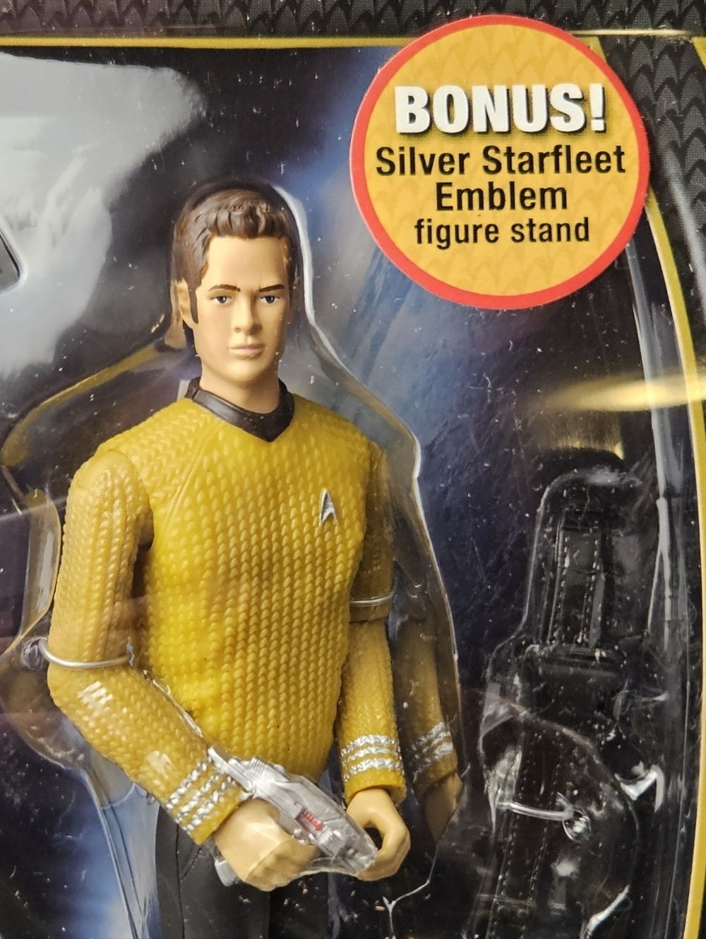 Star Trek 2009 Captain Kirk Figure Warp Collection NIB Playmates - Picture 4 of 10